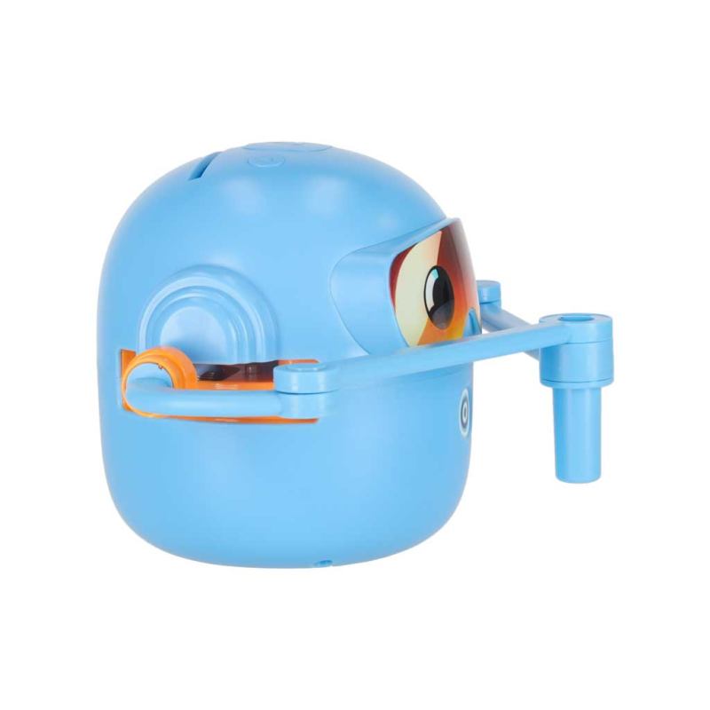 Zabawka interaktywna edukacyjna robot nauka rysowania fiszki mazaki niebieski - obrazek 3