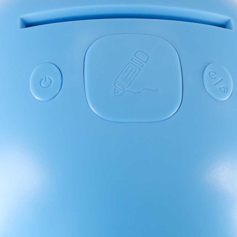 Zabawka interaktywna edukacyjna robot nauka rysowania fiszki mazaki niebieski - obrazek 8