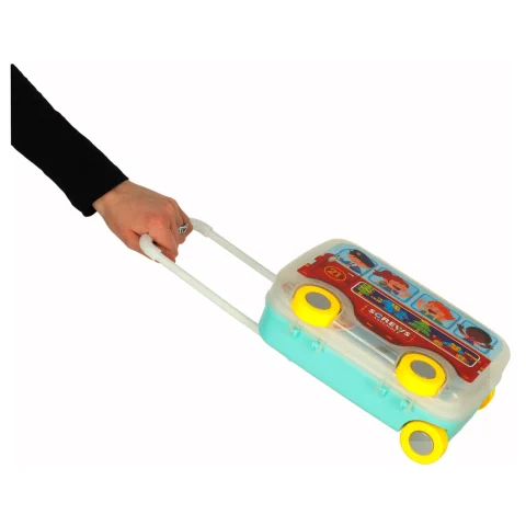 Wkrętarka wiertarka śrubki klocki konstrukcyjne zestaw majsterkowicza walizka 258 elementów