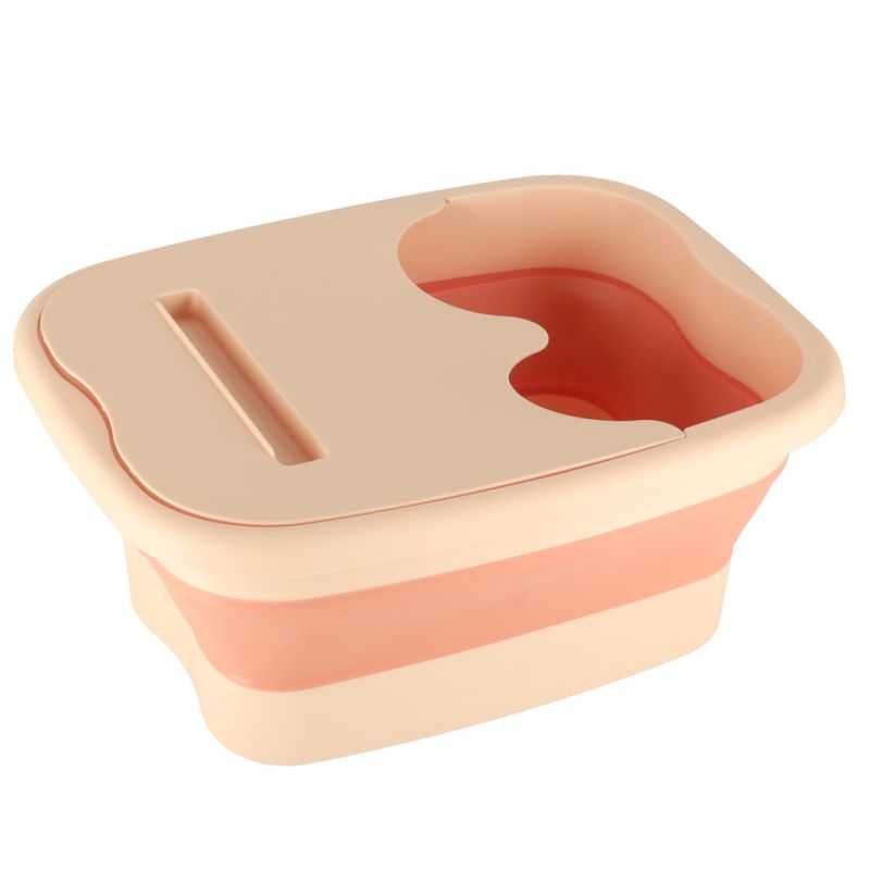 Miska do masażu mycia stóp nóg silikonowa składana wiadro z wypustkami - obrazek 9