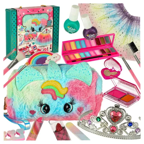 Kosmetyki do makijażu make up lakiery kosmetyczka spódniczka zestaw 22 elementy