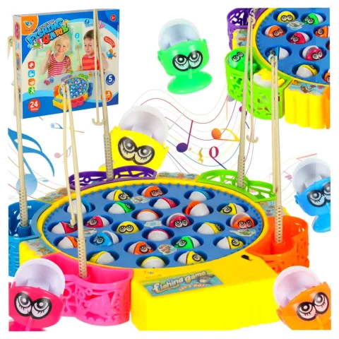 Gra zręcznościowa rodzinna rybki łowienie 24 rybek