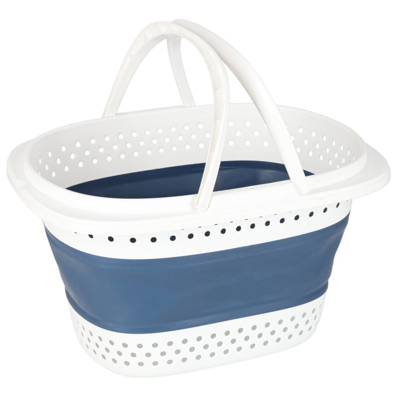 Kosz na pranie składany silikonowy duży koszyk 32L - obrazek 2