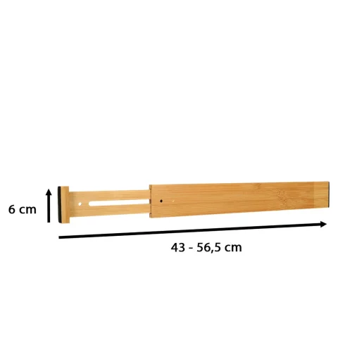 Organizer do szuflady bambusowy separator regulowany na sztućce narzedzia 56cm 1sztuka