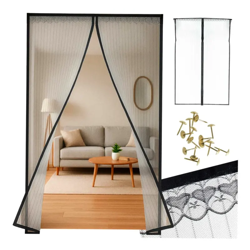 Moskitiera siatka magnetyczna na drzwi 100x210cm CZARNA - obrazek 13