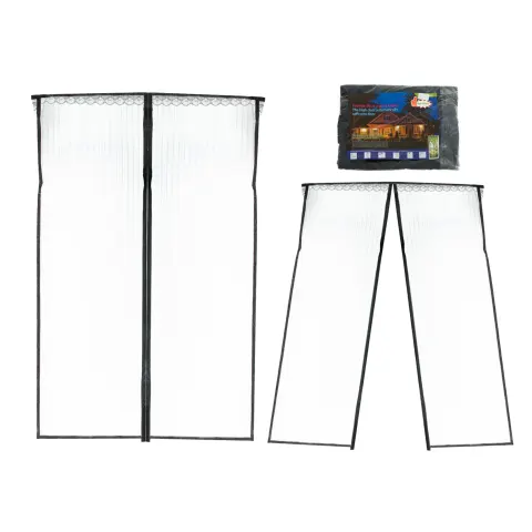 Moskitiera siatka magnetyczna na drzwi 100x210cm CZARNA