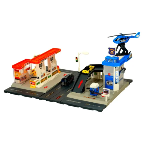 Stacja paliw parking policyjny zestaw 54 el.