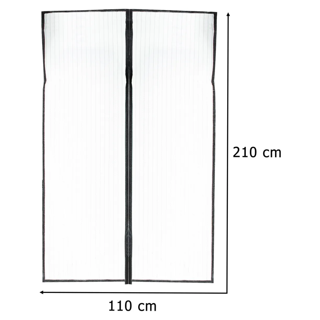 Moskitiera siatka magnetyczna LUARO na drzwi solidna mocny magnes 110x210cm - obrazek 12