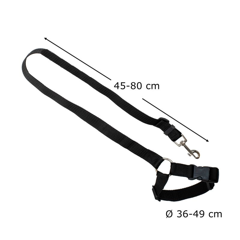 Smycz dla psa kota pas bezpieczeństwa do auta samochodu na zagłówek bezpieczny mocny - obrazek 5