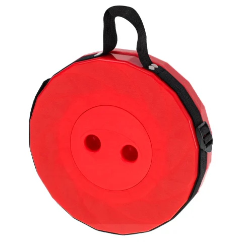 Krzesło składane taboret teleskopowy turystyczny przenośny czerwony 200kg