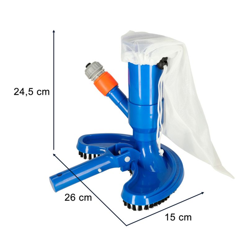 Odkurzacz do basenu czyszczenie dna oczek wodnych zestaw z wielorazowym workiem - obrazek 6