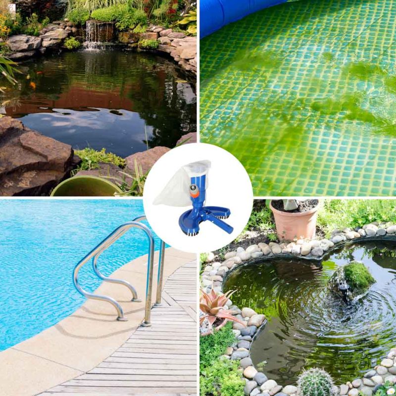 Odkurzacz do basenu czyszczenie dna oczek wodnych zestaw z wielorazowym workiem - obrazek 7