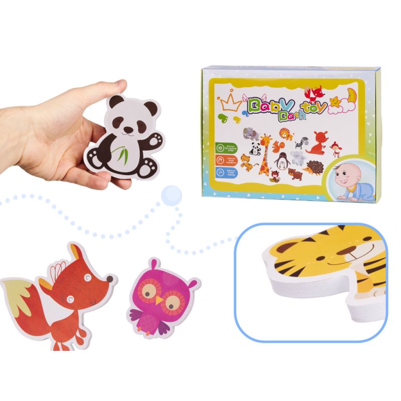 Zabawka do kąpieli wanny wodna dla dzieci naklejki piankowe zwierzątka 18 el. - obrazek 2