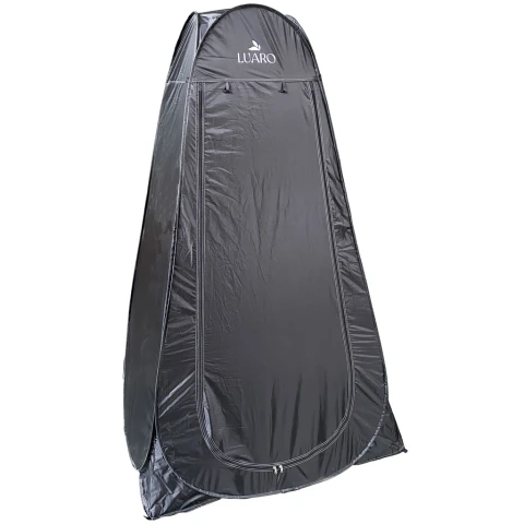 Namiot LUARO samorozkładający na prysznic przebieralnia turystyczna toaleta wc czarne