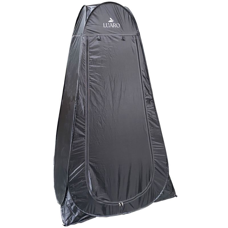 Namiot LUARO samorozkładający na prysznic przebieralnia turystyczna toaleta wc czarne