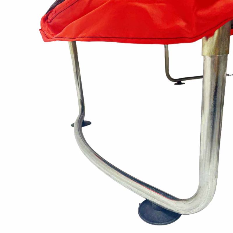 Trampolina dla dzieci ogrodowa siatka piłki koszykówka 155cm czerwona - obrazek 9