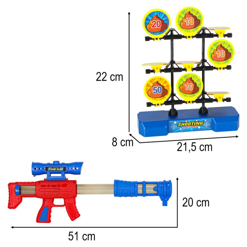 Strzelanie do celu ruchoma tarcza gra zręcznościowa pistolet piłki - obrazek 13