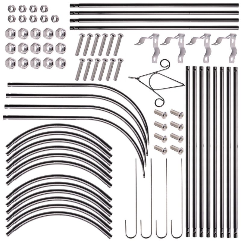 Pergola ogrodowa LUARO kolumnowa słup kolumna dzwon stojak na róże kwiaty pnące metalowa 195 cm - obrazek 5