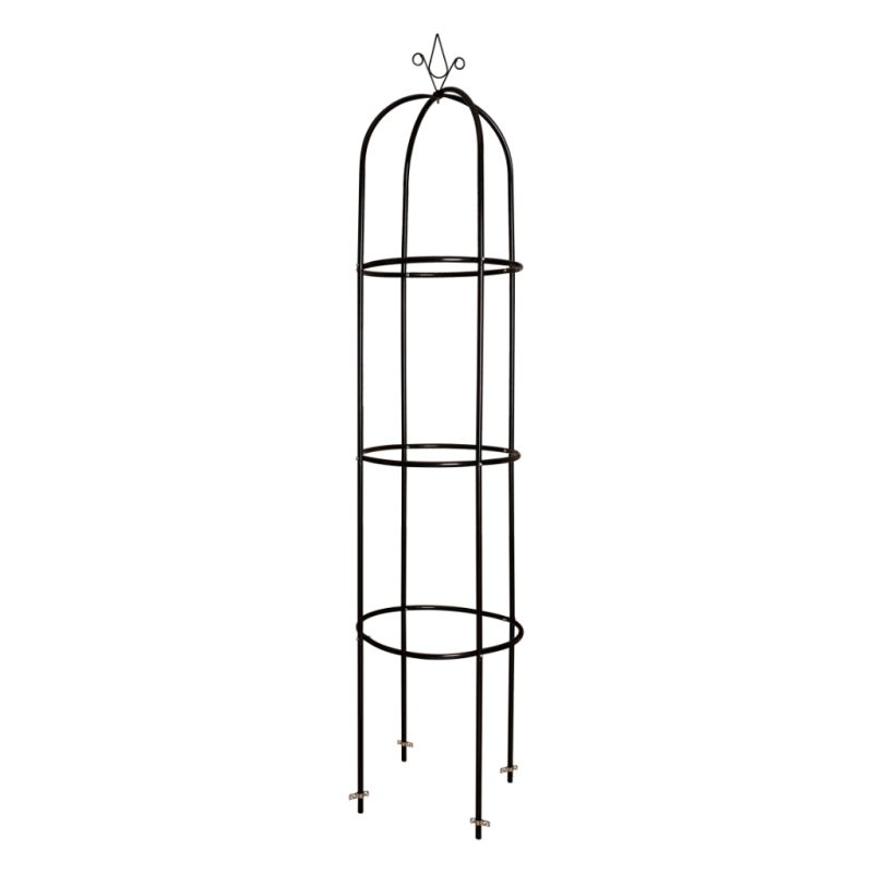 Pergola ogrodowa LUARO kolumnowa słup kolumna dzwon stojak na róże kwiaty pnące metalowa 195 cm - obrazek 6