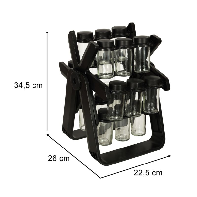 Organizer na przyprawy pojemnik przyprawnik stojak obrotowy - obrazek 7