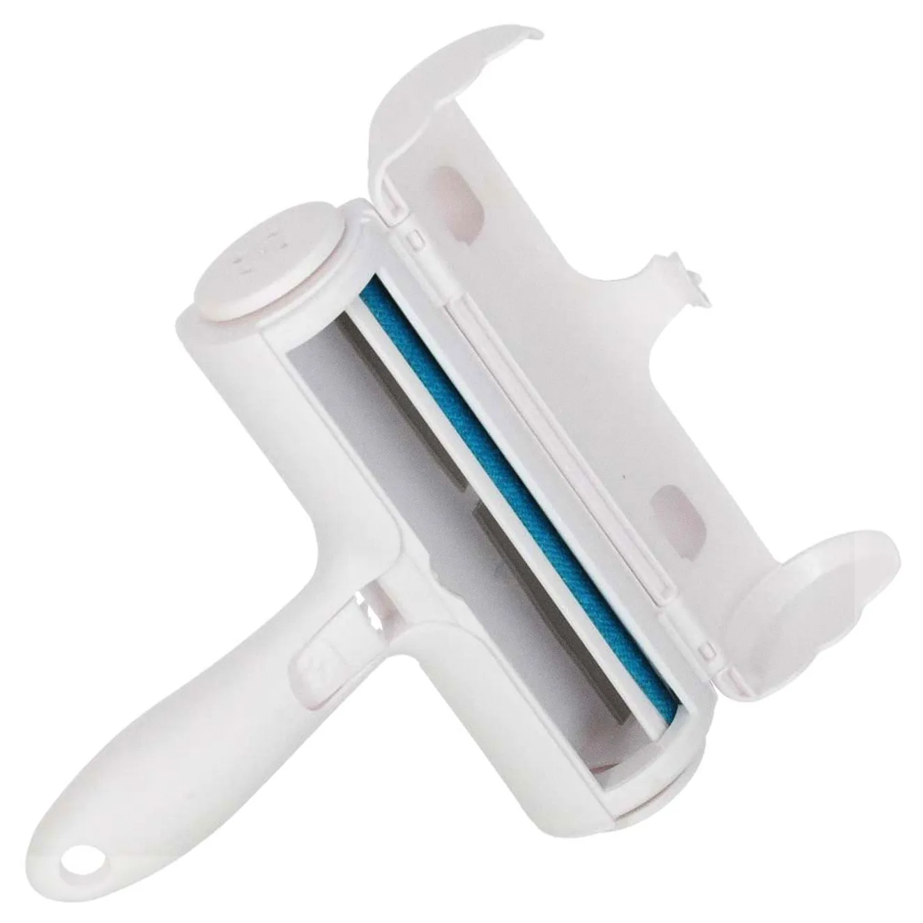 Szczotka wałek rolka do czyszczenia sierści z ubrań tapicerki biała niebieska - obrazek 5