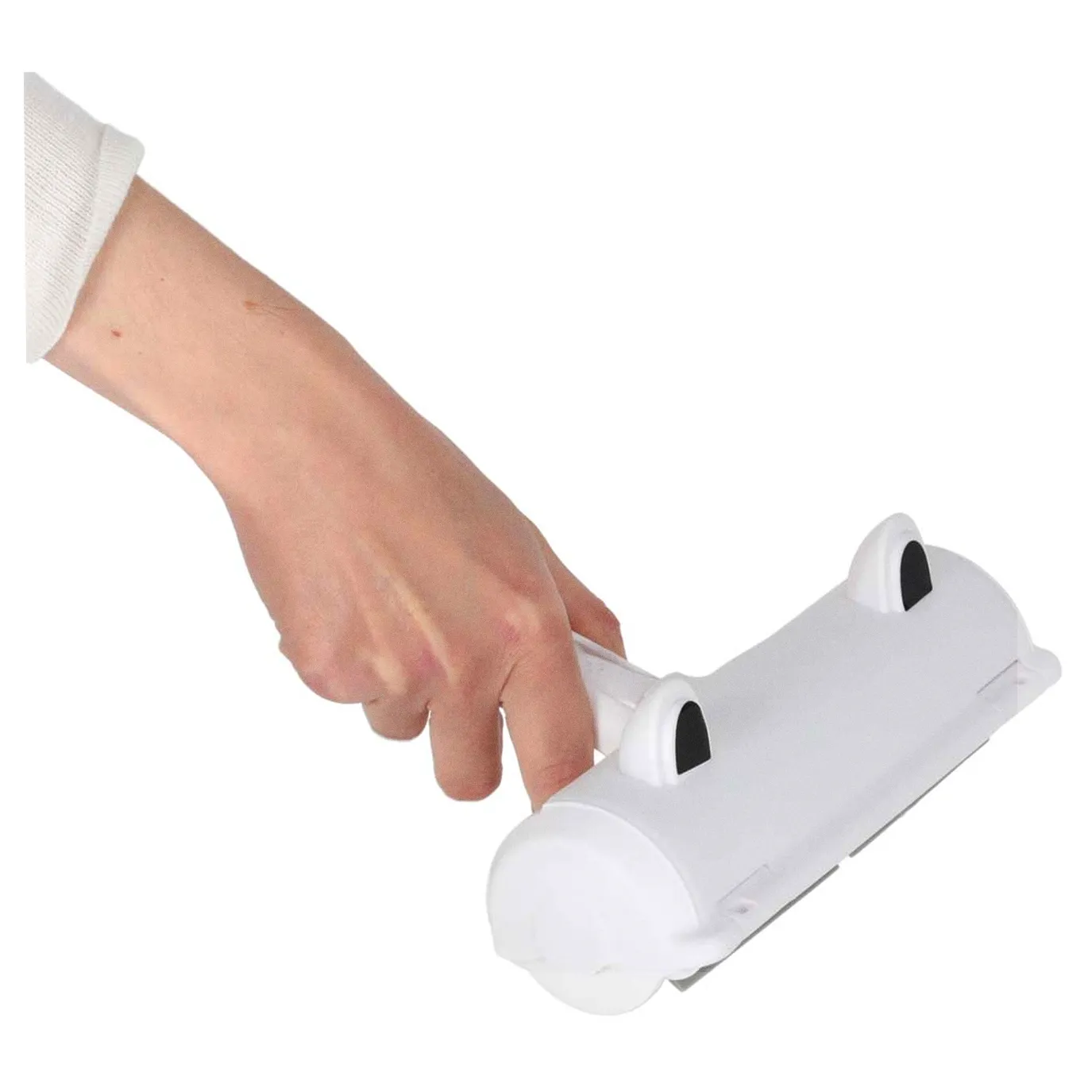 Szczotka wałek rolka do czyszczenia sierści z ubrań tapicerki biała niebieska - obrazek 7