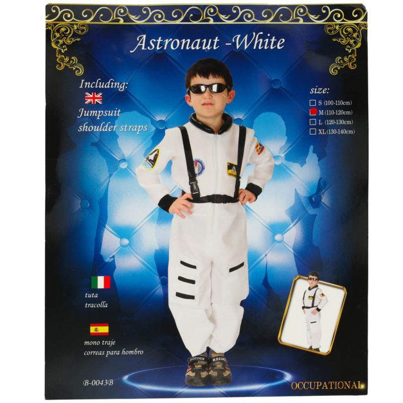 Kostium strój karnawałowy przebranie astronauta rozmiar M 110-120cm - obrazek 7