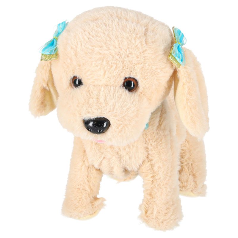 Piesek interaktywny na smyczy szczeka chodzi rusza ogonem Pudel - obrazek 4