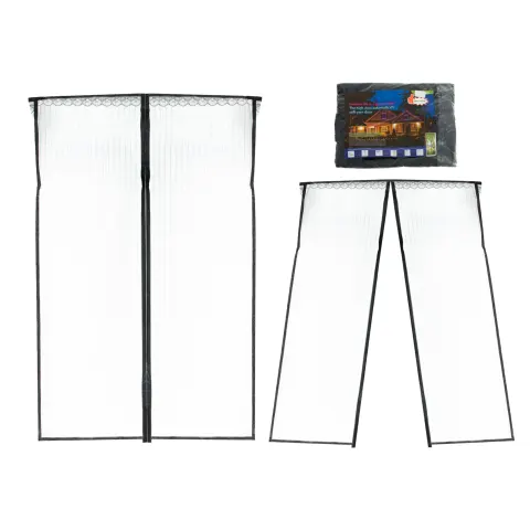 Moskitiera siatka magnetyczna na drzwi 110x220cm CZARNA