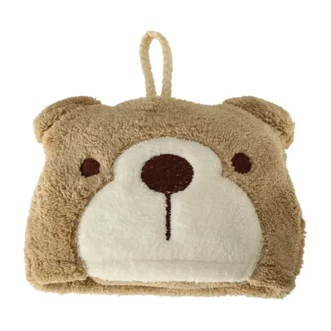 Ręcznik ręczniczek do rąk dla dzieci do przedszkola 42x25cm brązowy miś