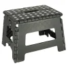 Stołek taboret składany antypoślizgowy 22cm ciemny szary