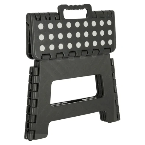 Stołek taboret składany antypoślizgowy 22cm ciemny szary