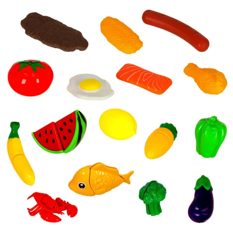 Zestaw Warzyw i Owoców do Krojenia 36 el. z Akcesoriami – Kreatywna Zabawa w Gotowanie