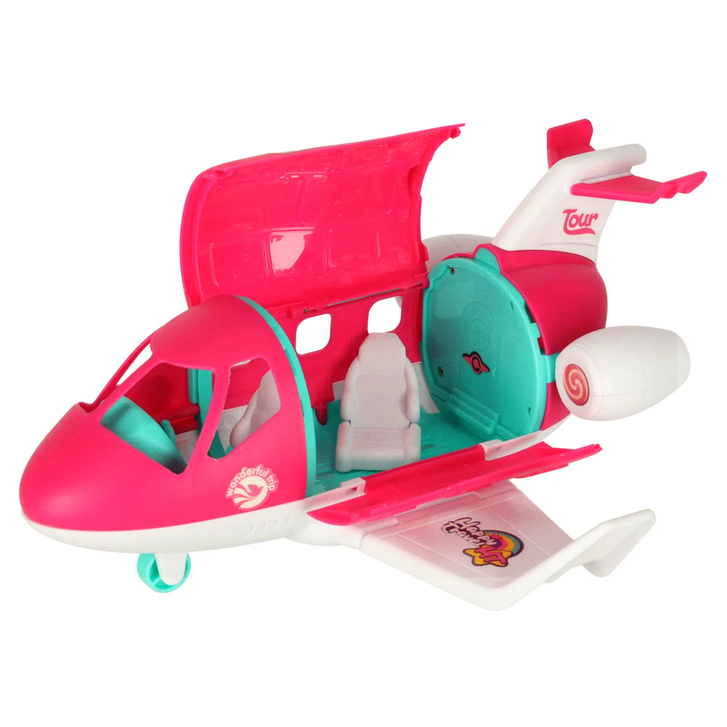 Samolot dla lalek rozkładany stewardessa akcesoria - obrazek 5