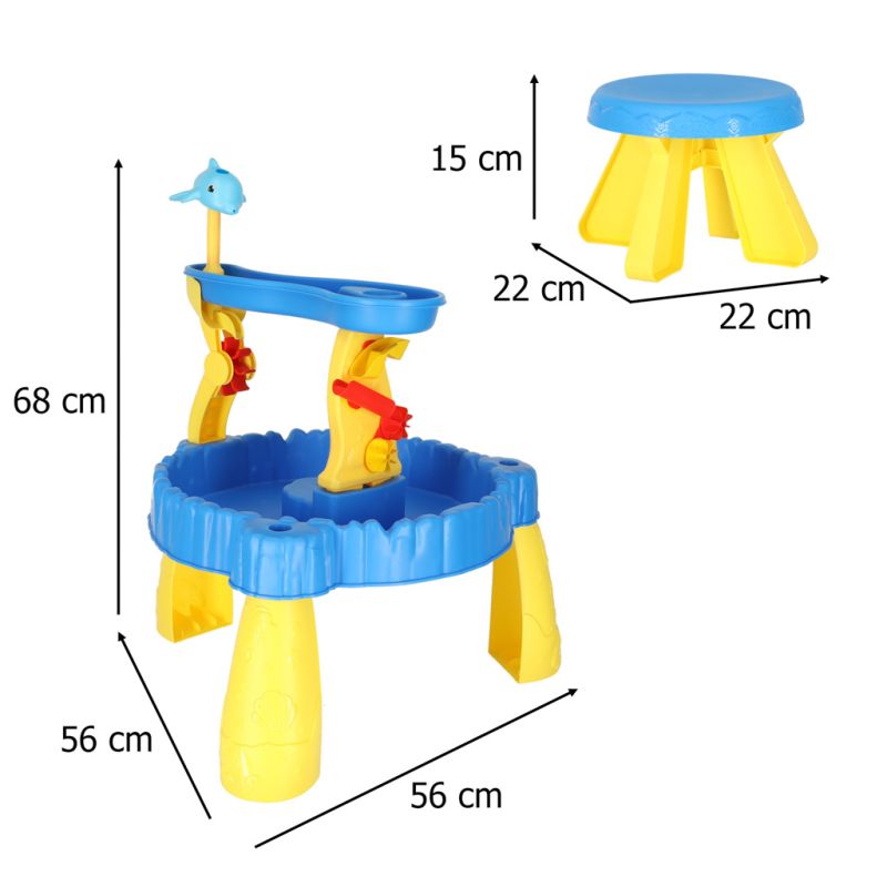Stolik wodny tor do piasku i wody dwa poziomy akcesoria - obrazek 15