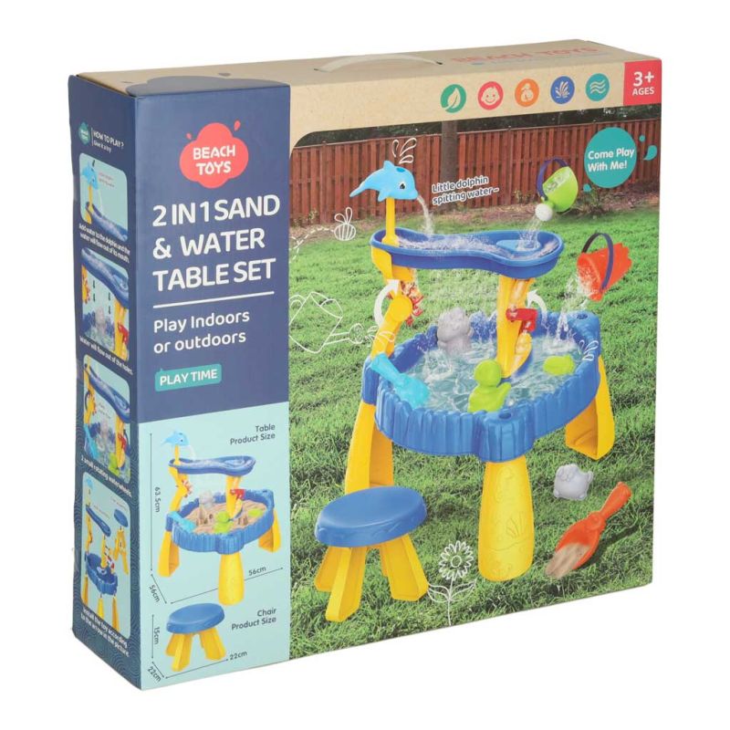 Stolik wodny tor do piasku i wody dwa poziomy akcesoria - obrazek 16