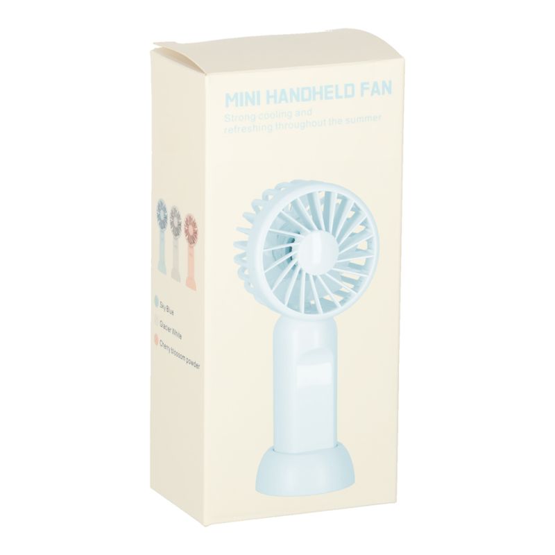 Wiatrak biurkowy wentylator mini ręczny wiatraczek przenośny USB 13,8cm - obrazek 12