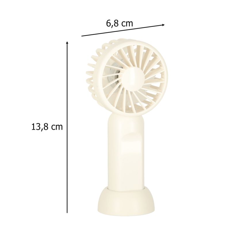 Wiatrak biurkowy wentylator mini ręczny wiatraczek przenośny USB 13,8cm - obrazek 10