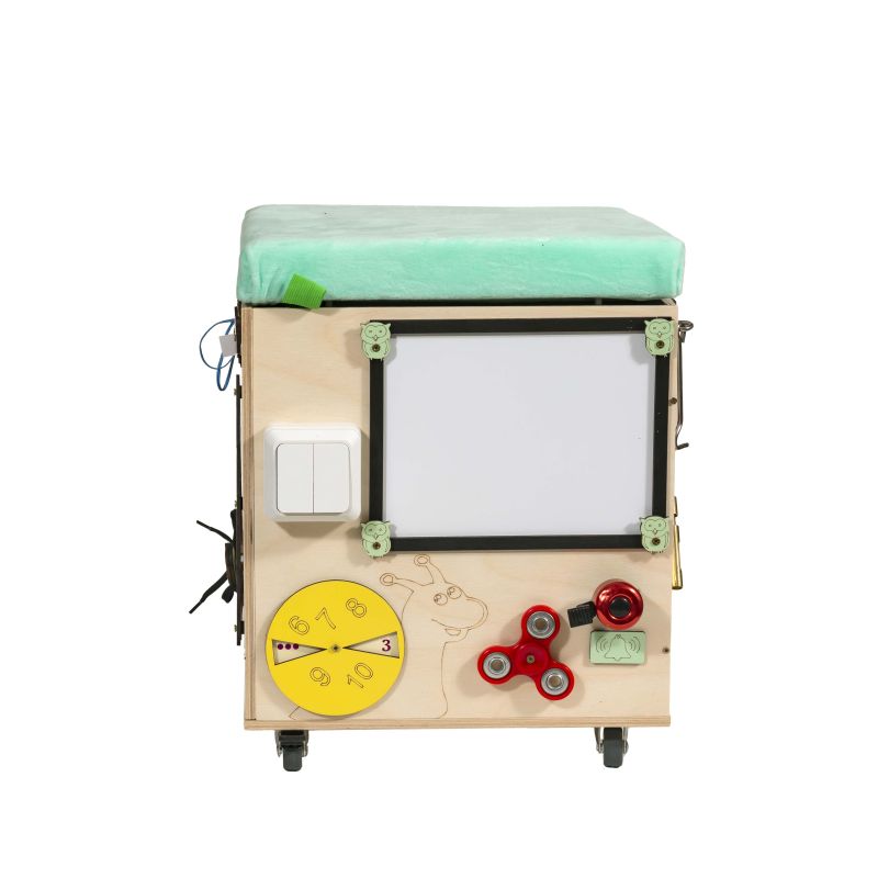 Puf manipulacyjny LAS z siedziskiem kółeczkami - obrazek 3