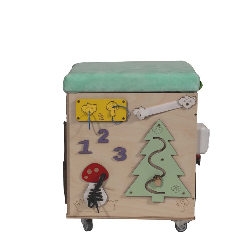 Puf manipulacyjny LAS z siedziskiem kółeczkami - obrazek 5