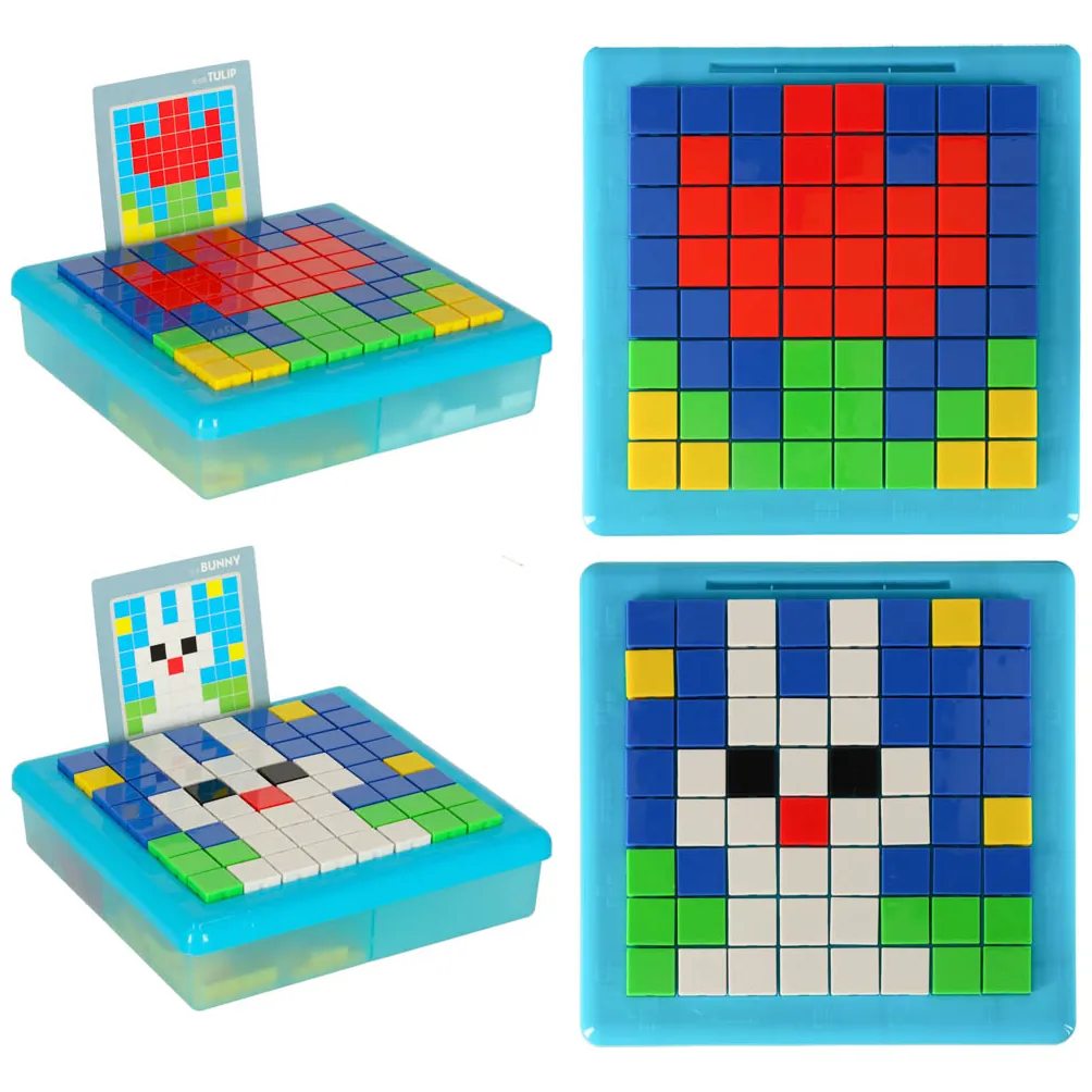 Układanka kreatywna logiczna klocki puzzle mozaika 175 elementów - obrazek 9
