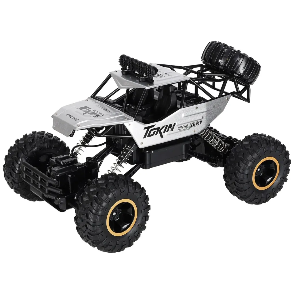 Samochód zdalnie sterowany na pilota RC Rock Crawler 1:12 4WD METAL srebrny - obrazek 2