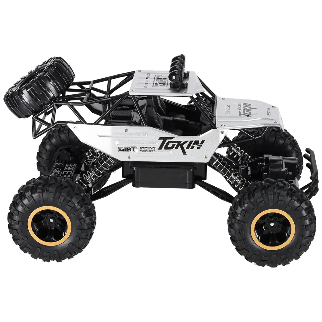 Samochód zdalnie sterowany na pilota RC Rock Crawler 1:12 4WD METAL srebrny - obrazek 3