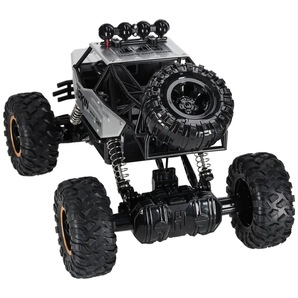 Samochód zdalnie sterowany na pilota RC Rock Crawler 1:12 4WD METAL srebrny - obrazek 4