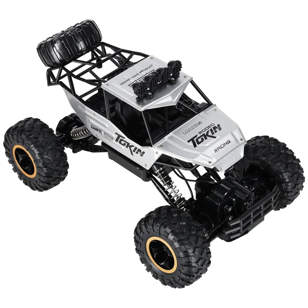 Samochód zdalnie sterowany na pilota RC Rock Crawler 1:12 4WD METAL srebrny - obrazek 5