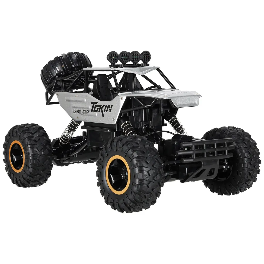 Samochód zdalnie sterowany na pilota RC Rock Crawler 1:12 4WD METAL srebrny - obrazek 6