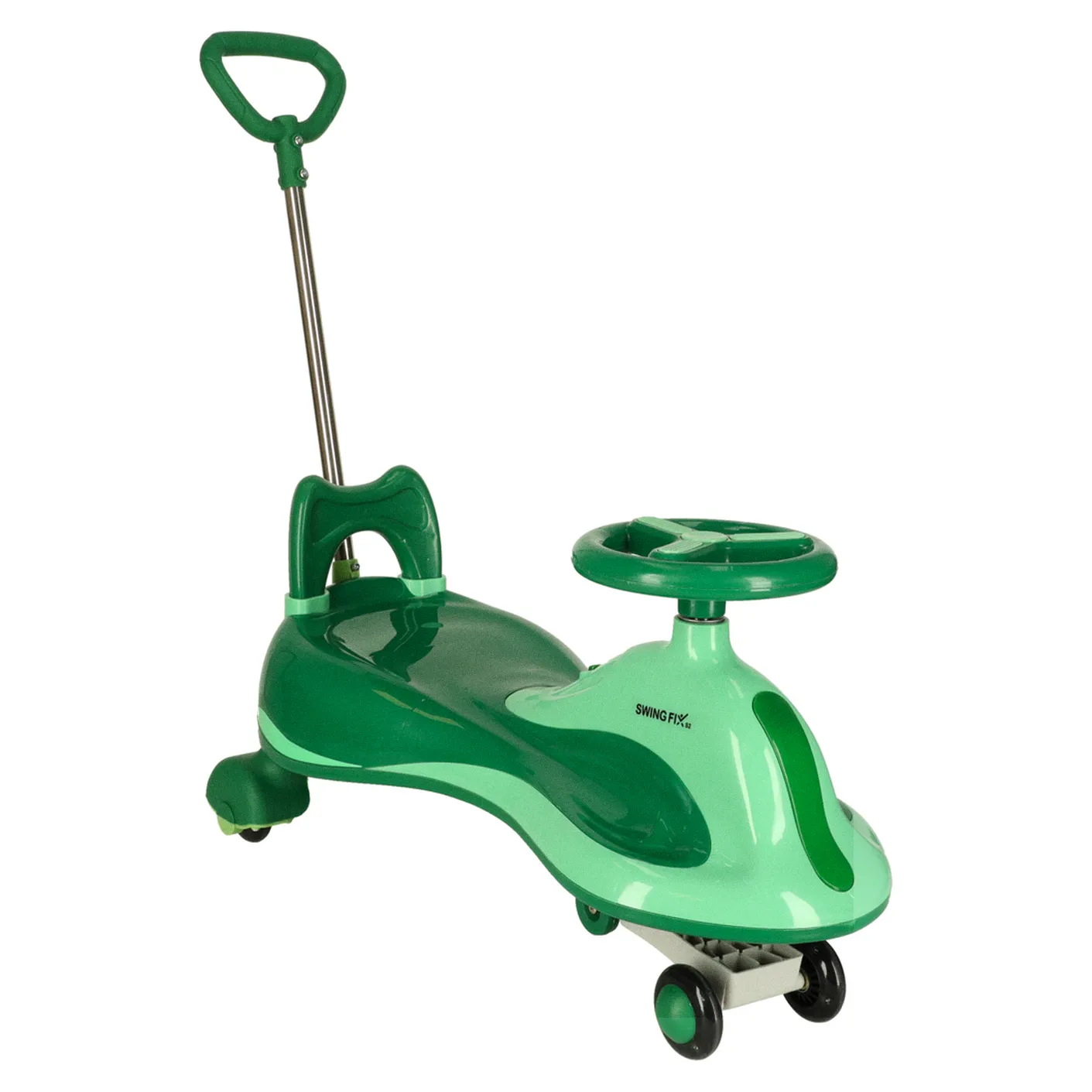 Jeździk grawitacyjny LED Swing FIX S2 skuter z rączką zielony max 100kg - obrazek 5