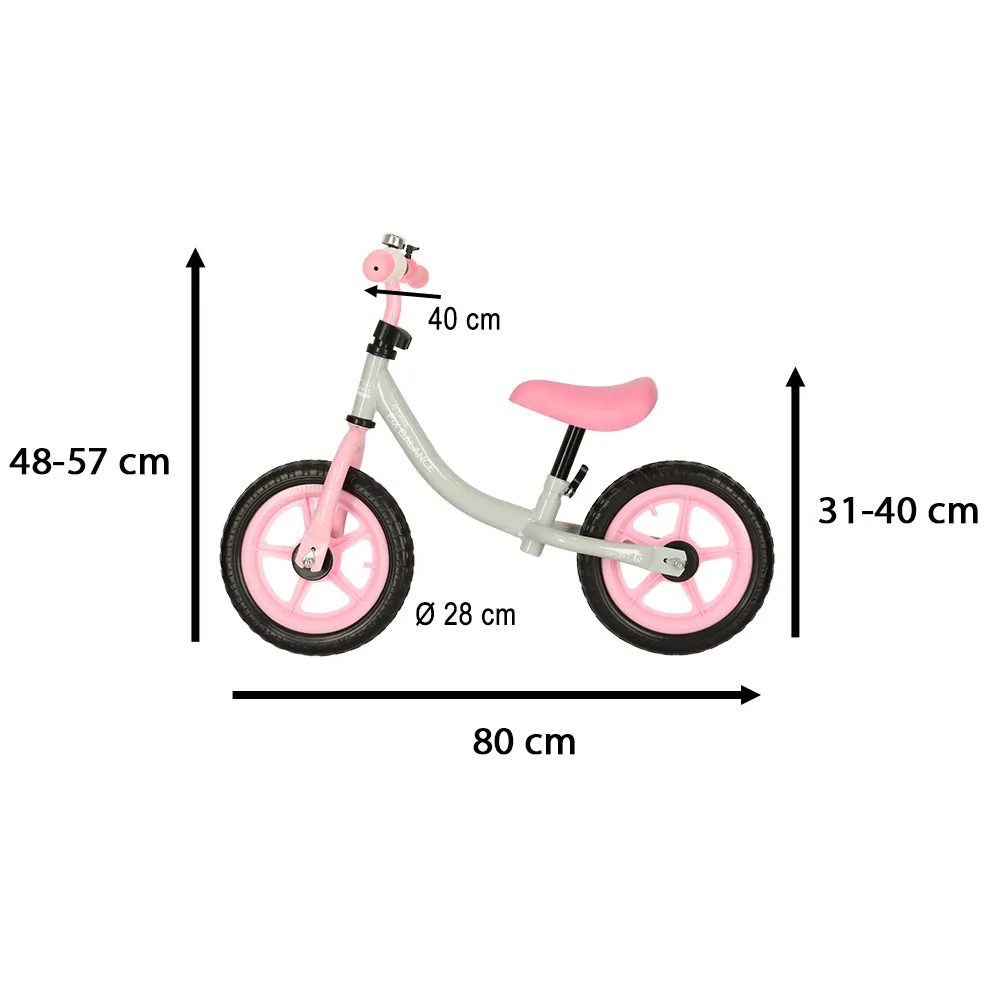 Rowerek biegowy Trike Fix Balance rower ultra lekki różowy - obrazek 4