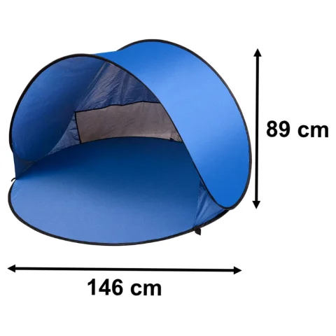 Namiot plażowy duży samorozkładający się automatyczny na plażę parawan ogrodowy XL 146x146cm + pokrowiec