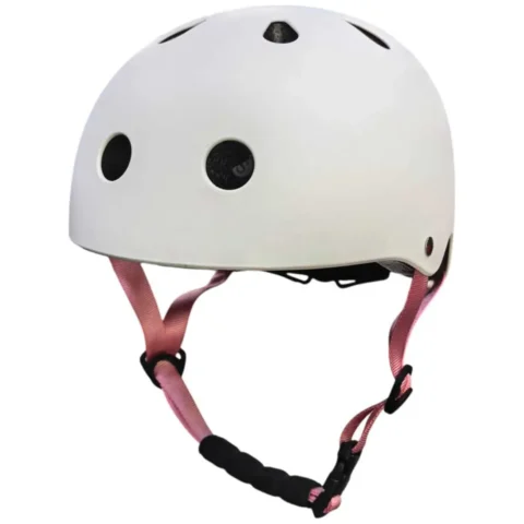 Kask rowerowy dla dziecka Trike Fix dziecięcy regulowany LED S 48-54cm biały